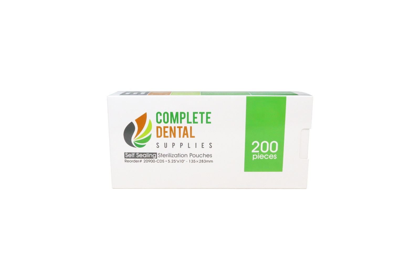 Self Sealing Sterilization Pouches 5.25″*10″, 135×(254+29)mm, 200 pcs / box.