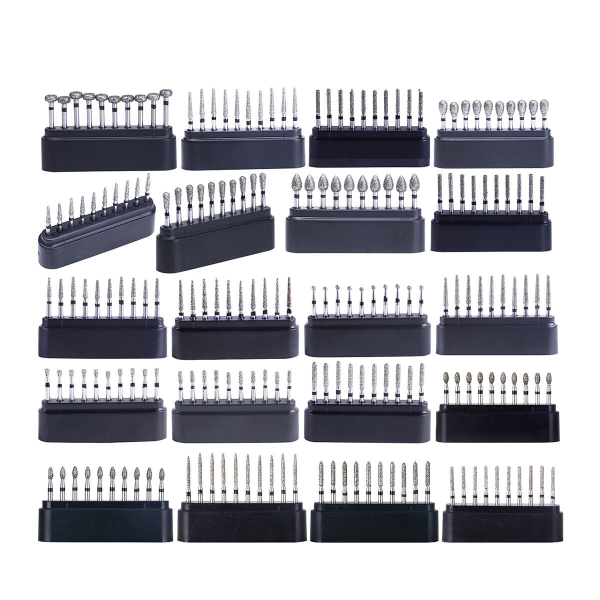 1-100X AZDENT Dental Diamond Burs Set FG Drills Burs for High Speed Handpiece