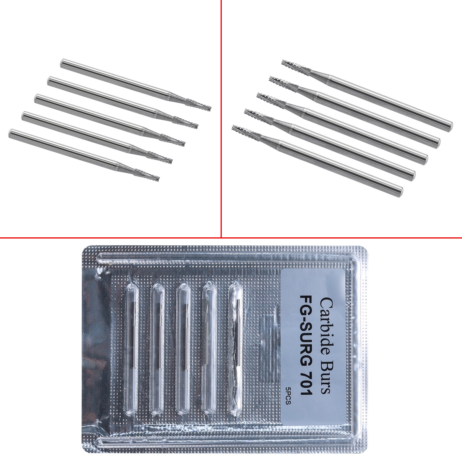 Dental Long Shank Surgical Bur FG 701L 25mm Tungsten Carbide Midwest FGOS