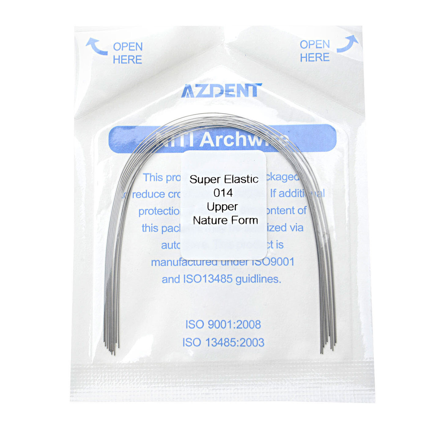 1pack AZDENT Dental Orthodontic Super Elastic Niti Arch Wires Round Natural Form