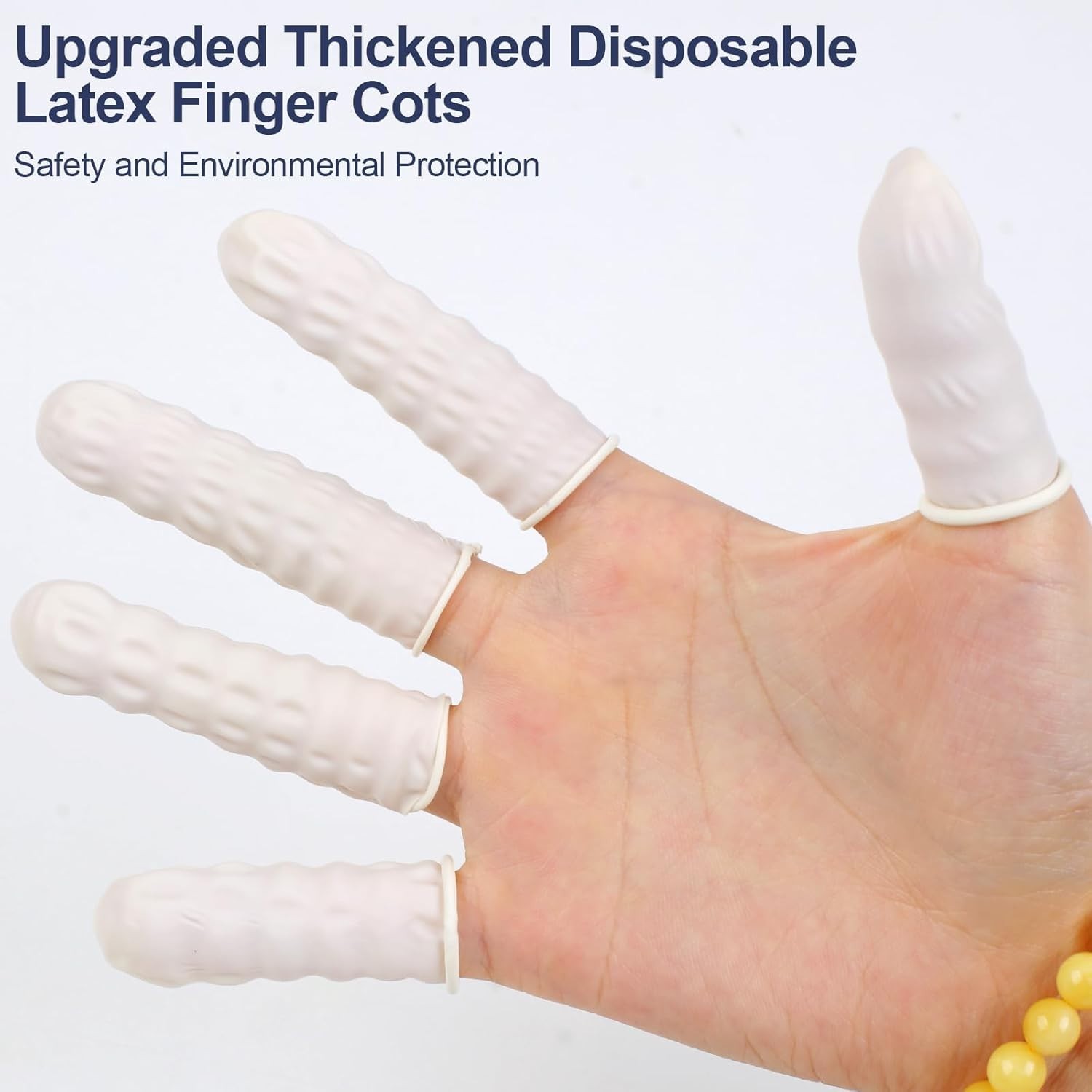 480PCS Disposable Finger Cots Thumb Protectors Anti Static Gloves Repair Work