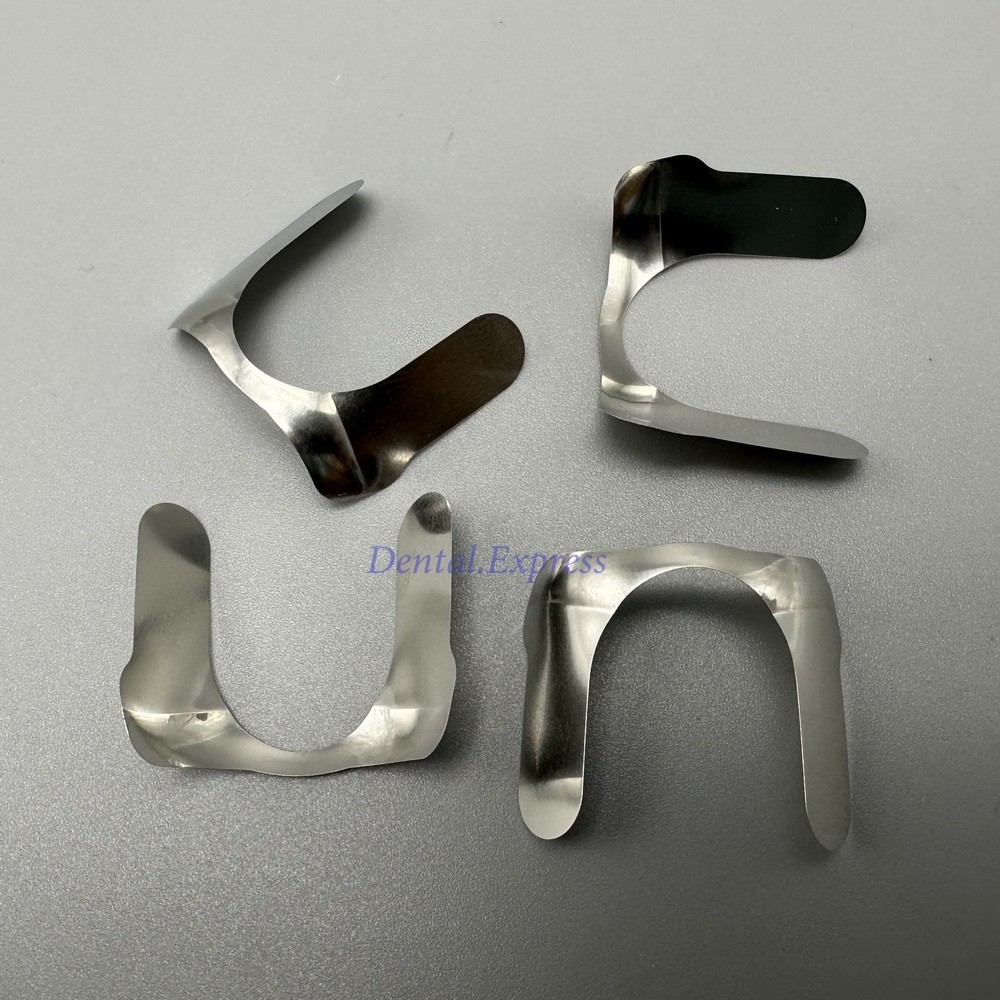 Dental Contoured Anterior Matrix Bands Restoration Metal Matrices System Twin M8