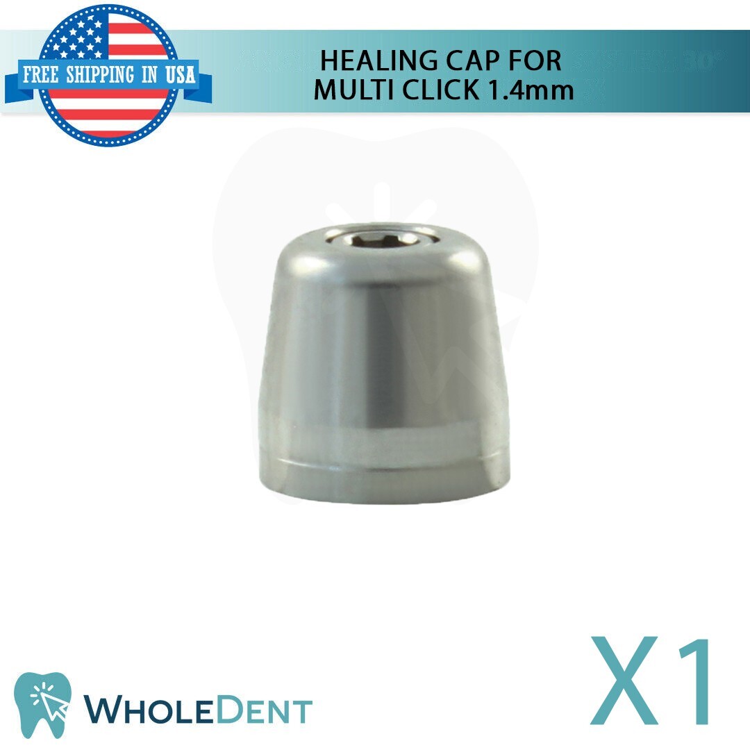 1x Dental Titanium Healing Cap Ø5.0mm Multi Unit Compatible 1.4mm Platform