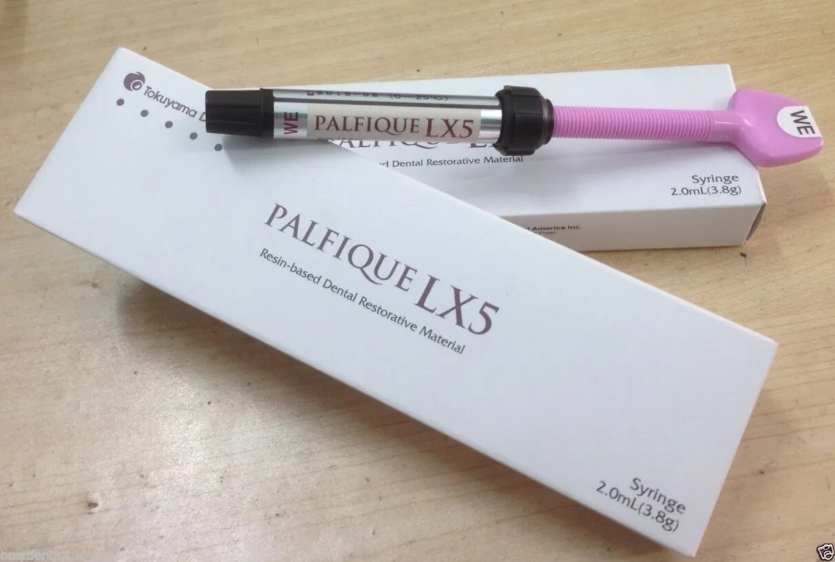 5 X Tokuyama Dental Palfique LX5 Composite Restorative Syringe of 3.8gm.