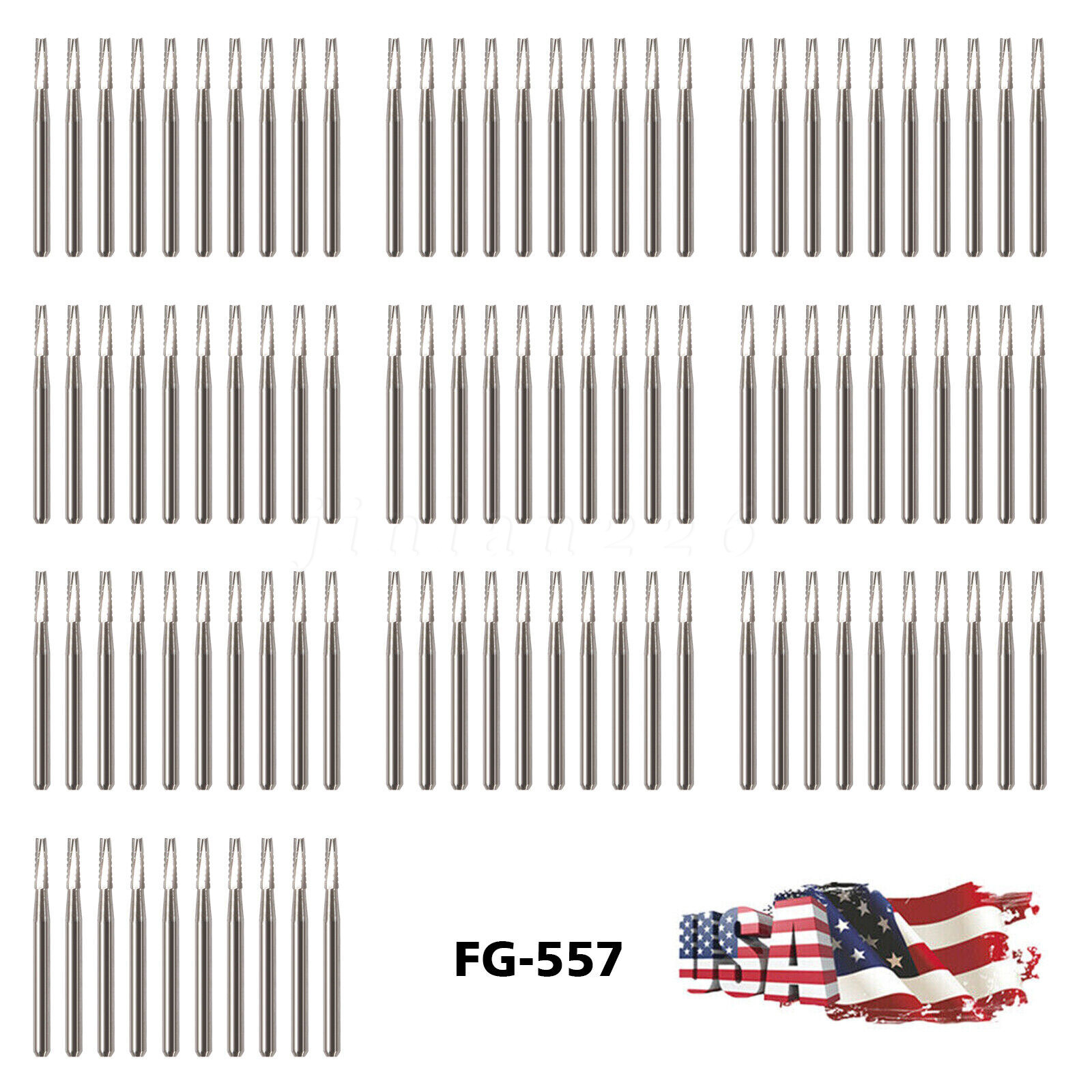 Dental Midwest FG #557 Clinic Length Cross Cut Carbide Burs 100pcs/10packs