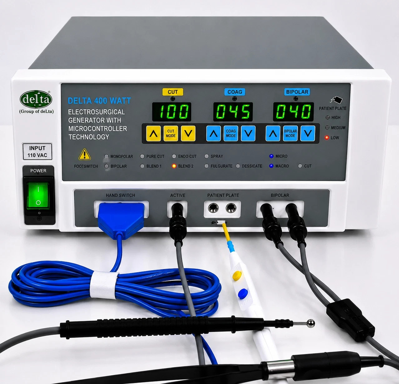 Best Cautery Generator 400Watt Bipolar Monopolar Mode Electro Surgical Cautery