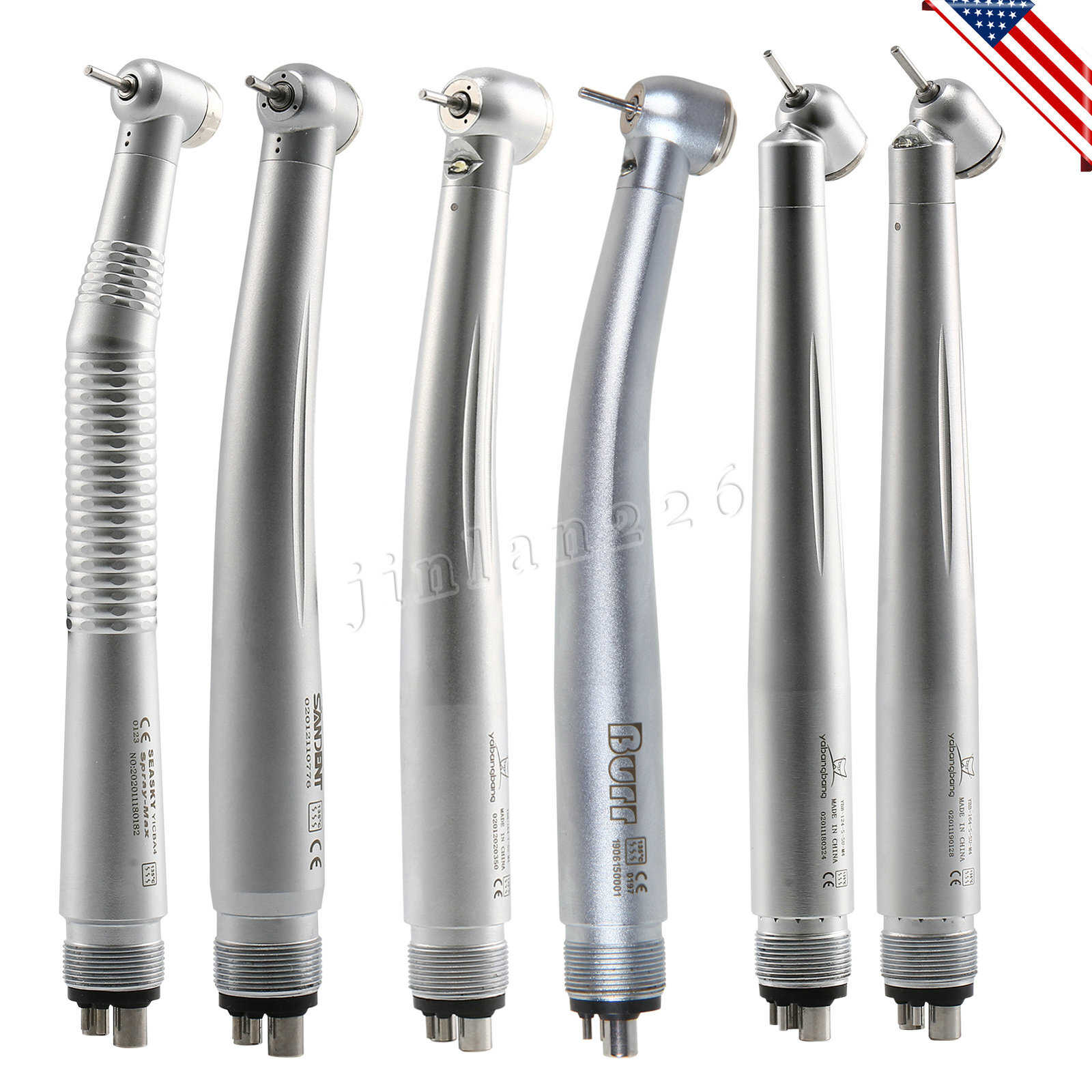 NSK Pana-Max Style Dental Push Button High Speed Handpiece/LED Turbine Kit OEM