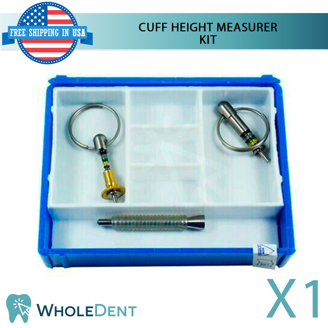Cuff Height Depth Measurer Kit Depth Gauge Dental Implant Surgical Tool 3 pcs