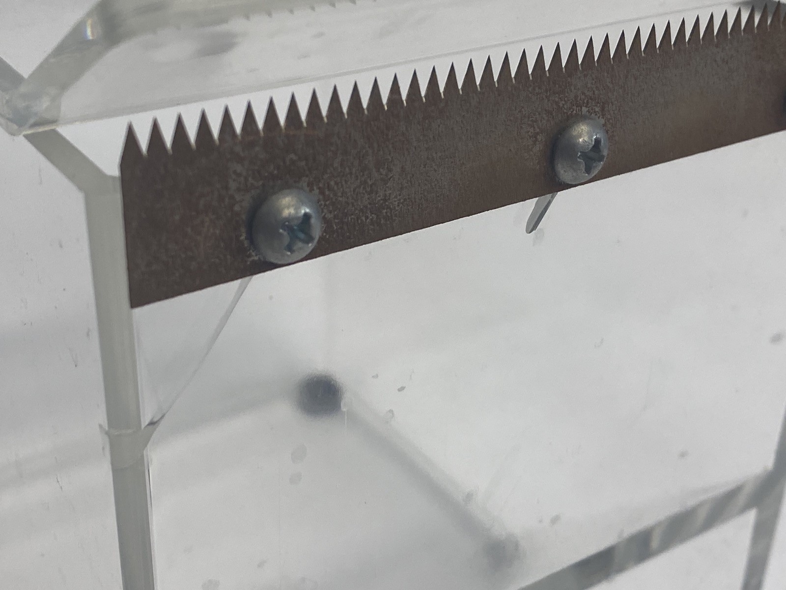 Clear Acrylic Parafilm M & Foil Dispenser 2-Slots 4-3/4”L x 6-3/4”W x 6-3/8”H B