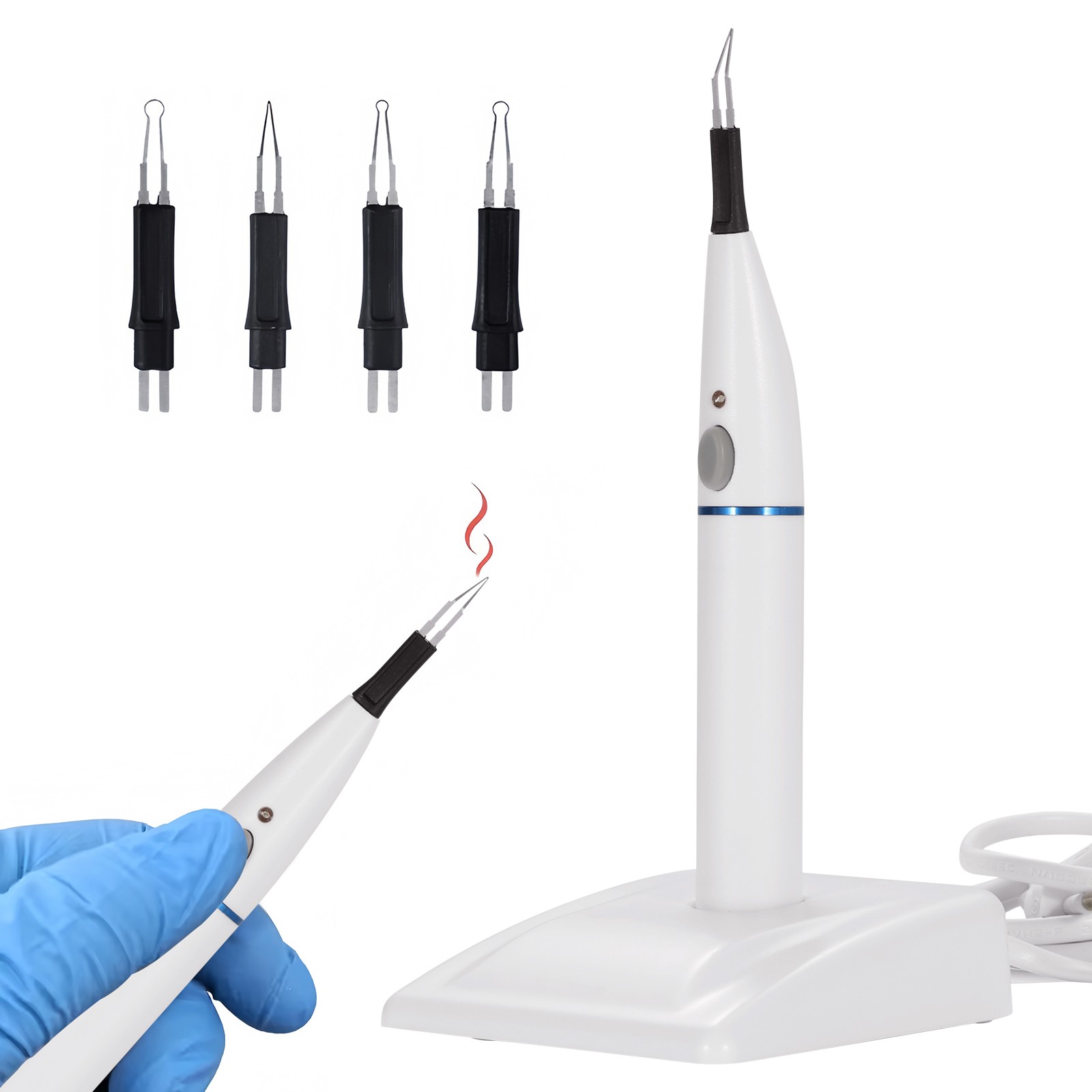 1-10 sets Endo Cordless Gutta Percha Tooth Gum Cutter 4pcs Tips Dental