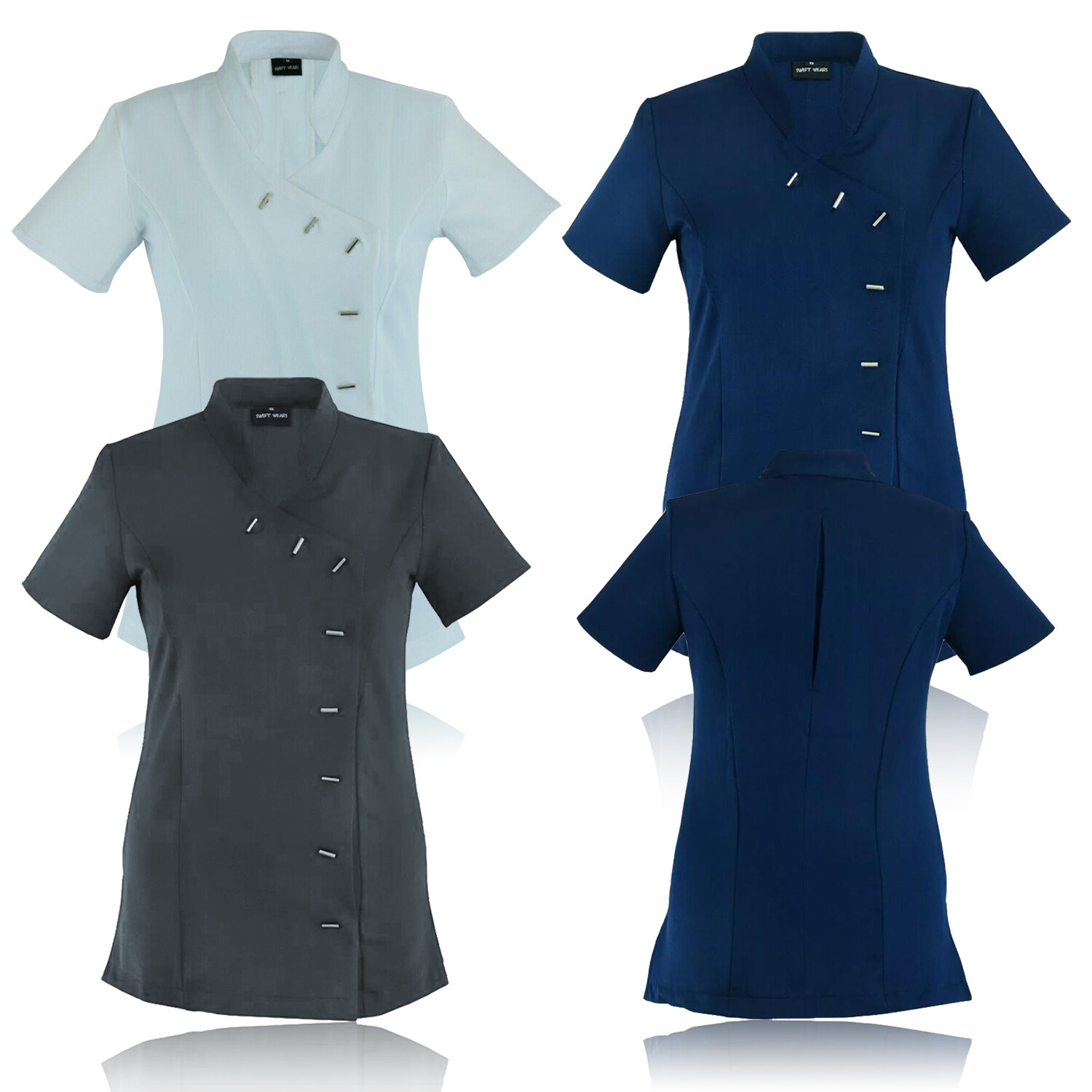 Salon Tunic Beauty Therapist Nail Spa Massage Uniform Health Work Beautician UK