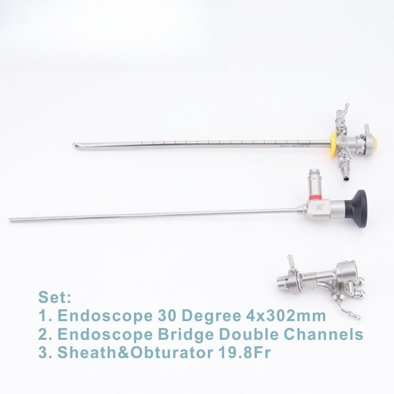 Rigid Urology Cystoscope 30 Degree 4x302mm Sheath & Endoscope Bridge