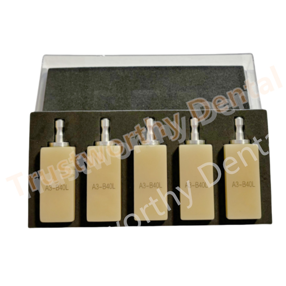 Dental B40L PMMA Blocks Disk Block Cerec Bleached Blocks A1 A2 A3 BL1 Bridge
