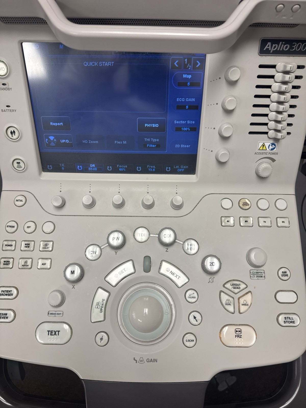 TOSHIBA APLIO 300CV Platinum Ultrasound 4 Probes PST-30BT PLT-704SBT PET-512MC