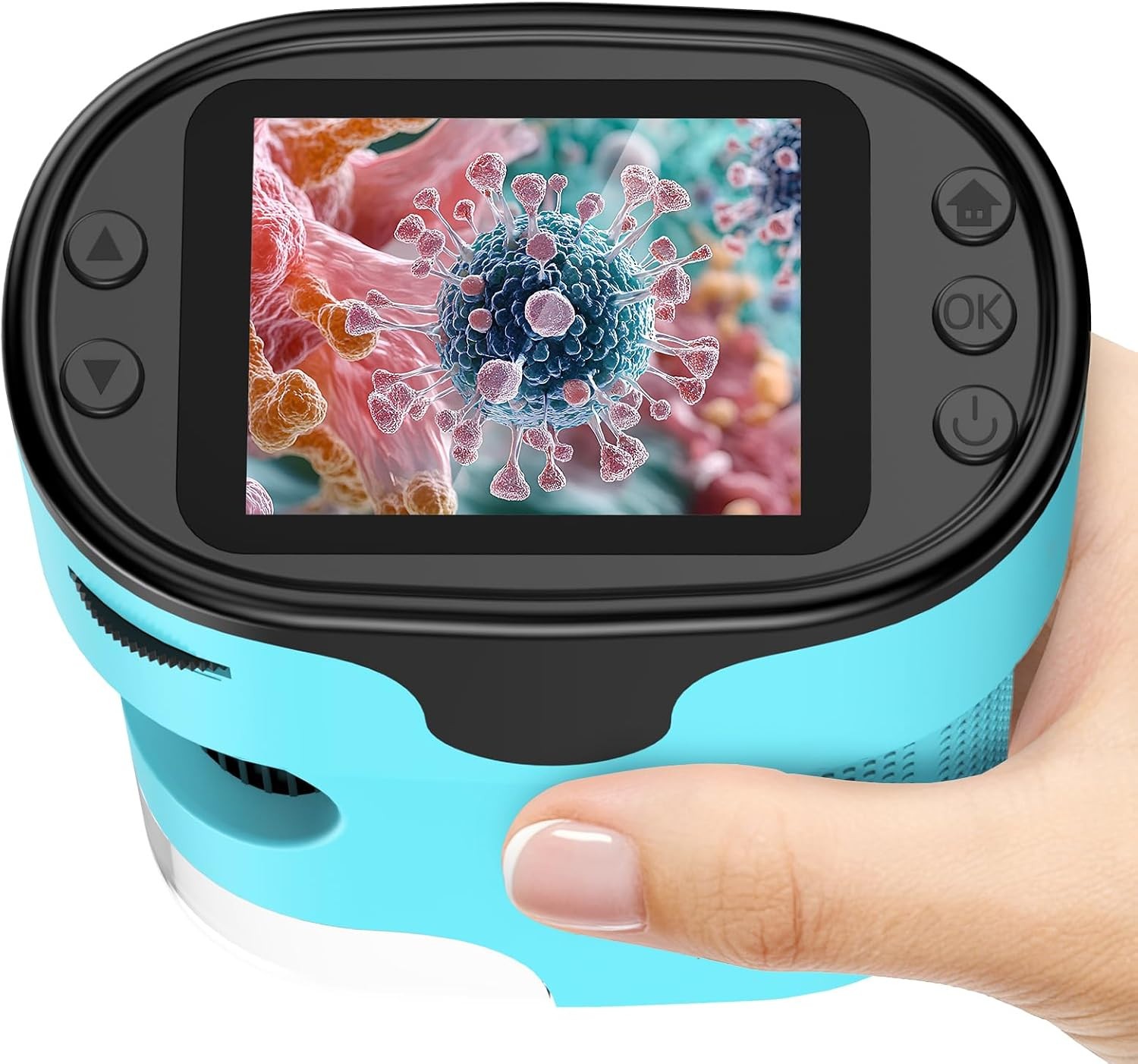 1000X Handheld Microscope for Kids 4K 2.0″ Screen Rechargeable Mini Pocket NEW