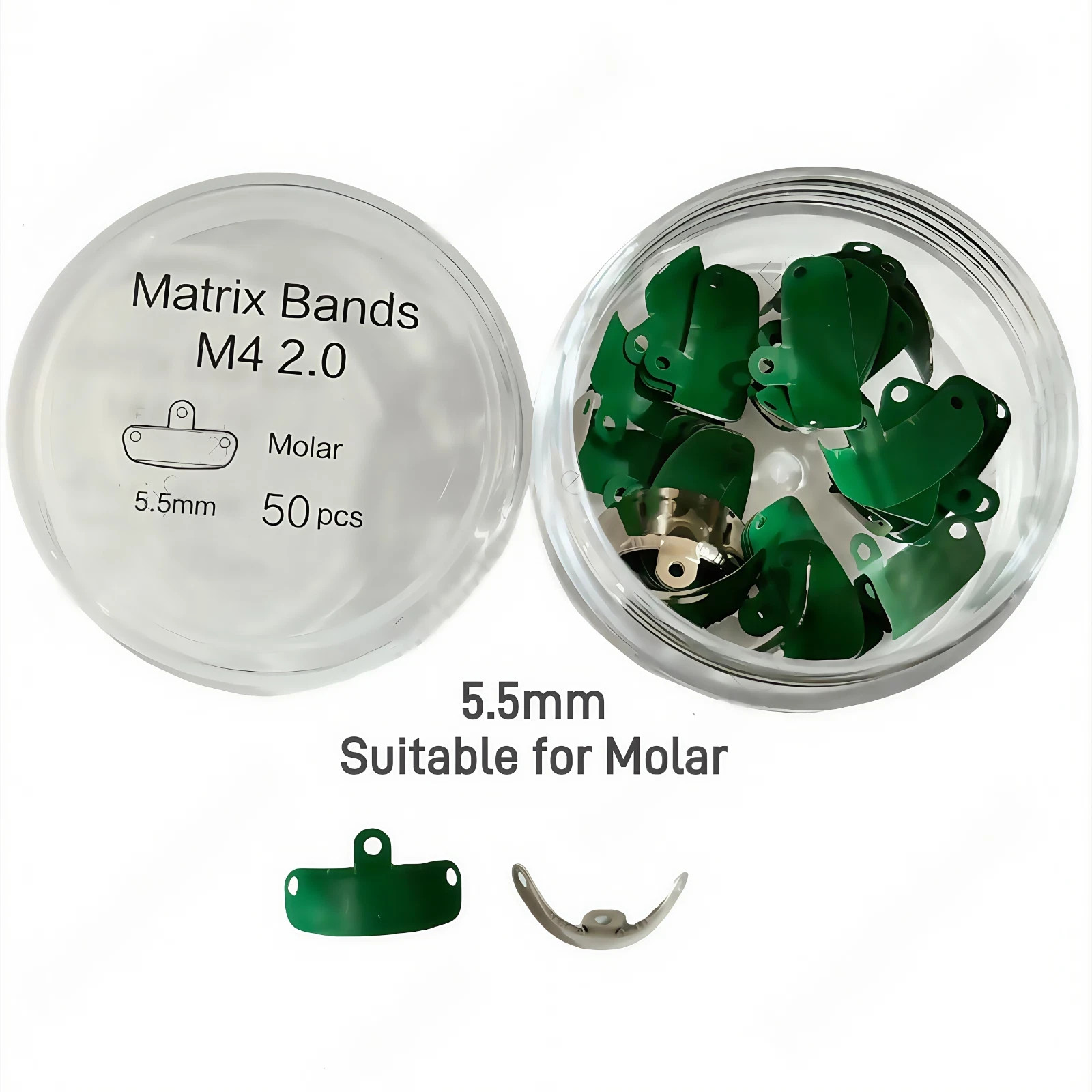50 Pcs Dental Lab Non-Stick Matrices Coating Fit Garrison Full Curve Matrix Band
