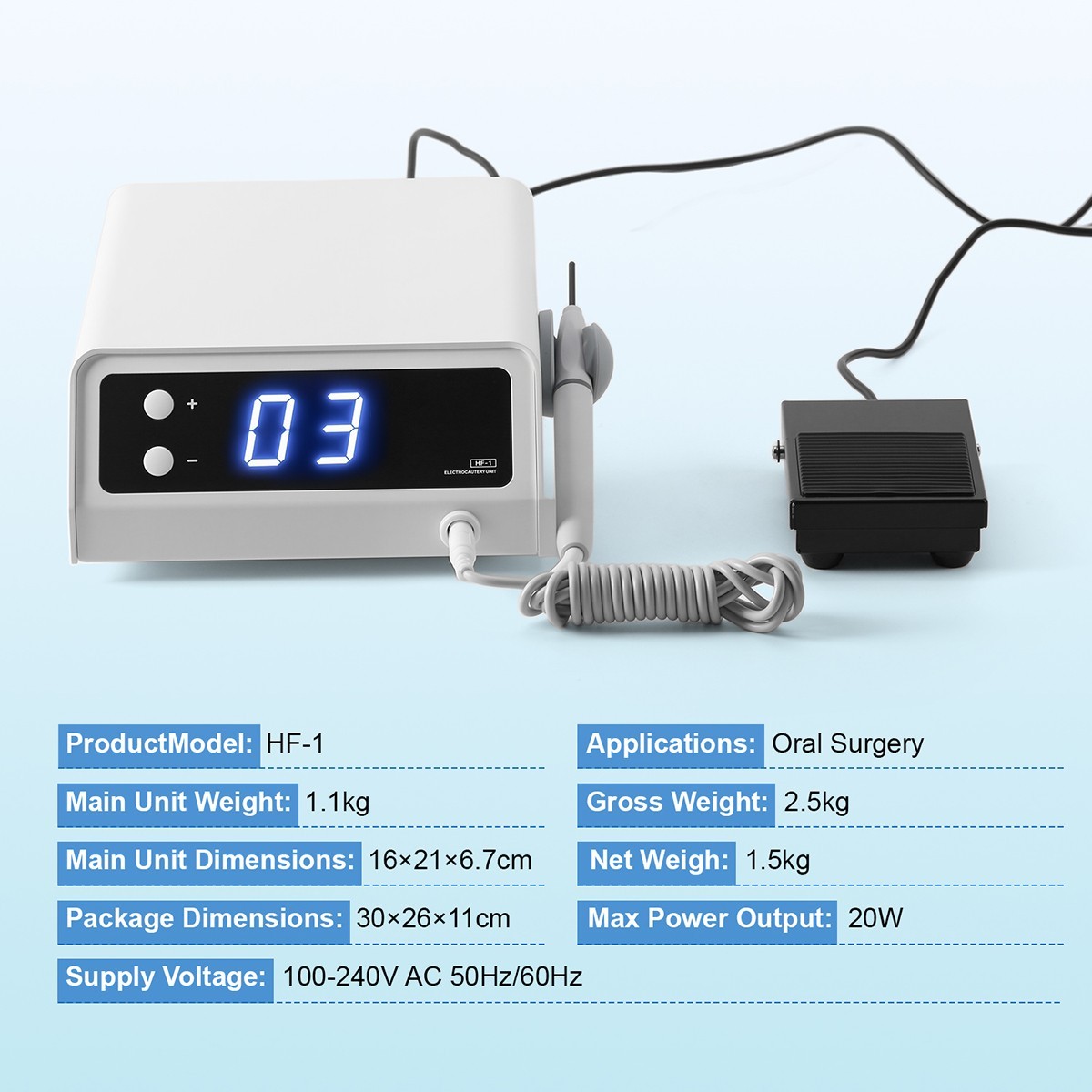 Electro Electrosurgery Unit Machine High Frequency Electric 9pcs Knife Dental