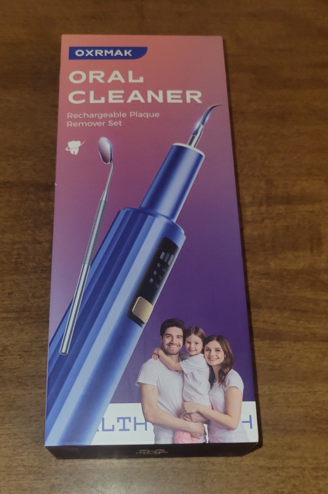 Dental Oral Plaque Cleaner 6‑in‑1 LED Teeth Cleaning Set, Recharge+ Extra Heads