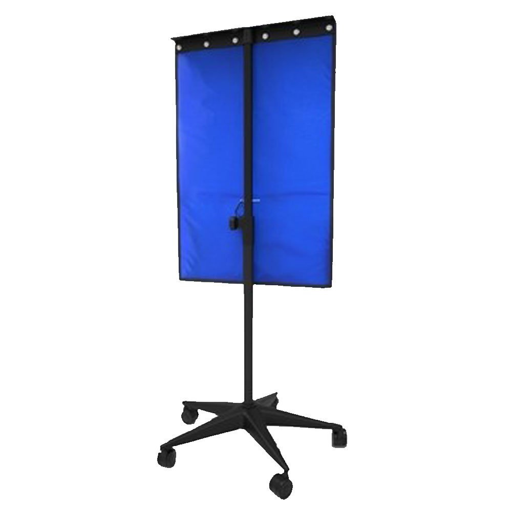Lead X-Ray Shield – 3 Sizes, Blue, 5 Caster Base, USA Made