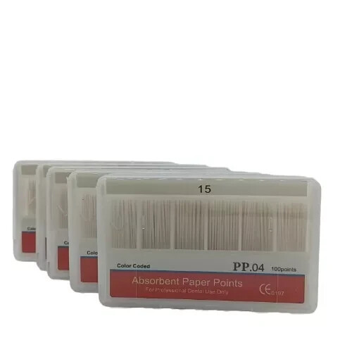 5Boxes Dental Root Endodontics Absorbent Paper Point Taper PP.04 15# Disposable