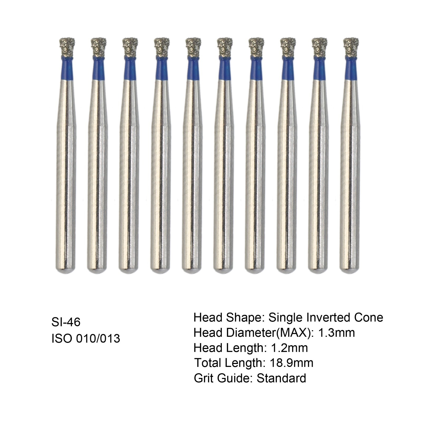 Dental Diamond Bur FG High Speed Bur Pear Round Taper 830 856 850 Chamfer Coarse