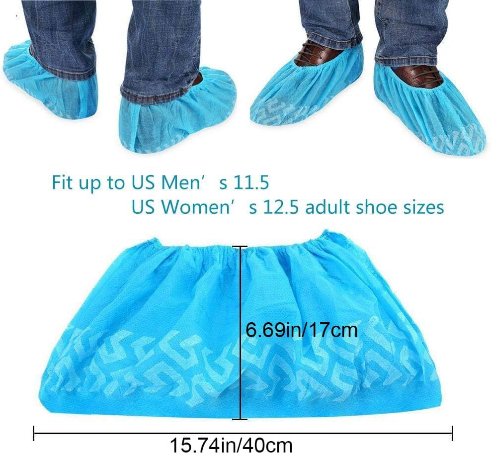 Shoe Covers Disposable 200 Pack (100 Pairs) | Non-Slip, Durable, Indoor | Pro…