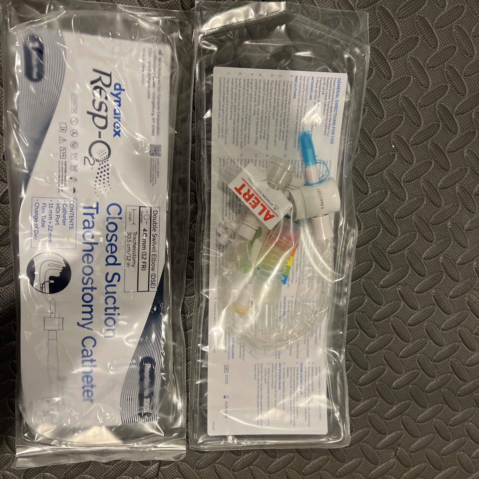 Dynarex Resp-02 Closed Suction Tracheostomy Catheter, 12 FR, No.31011 Pack of 10