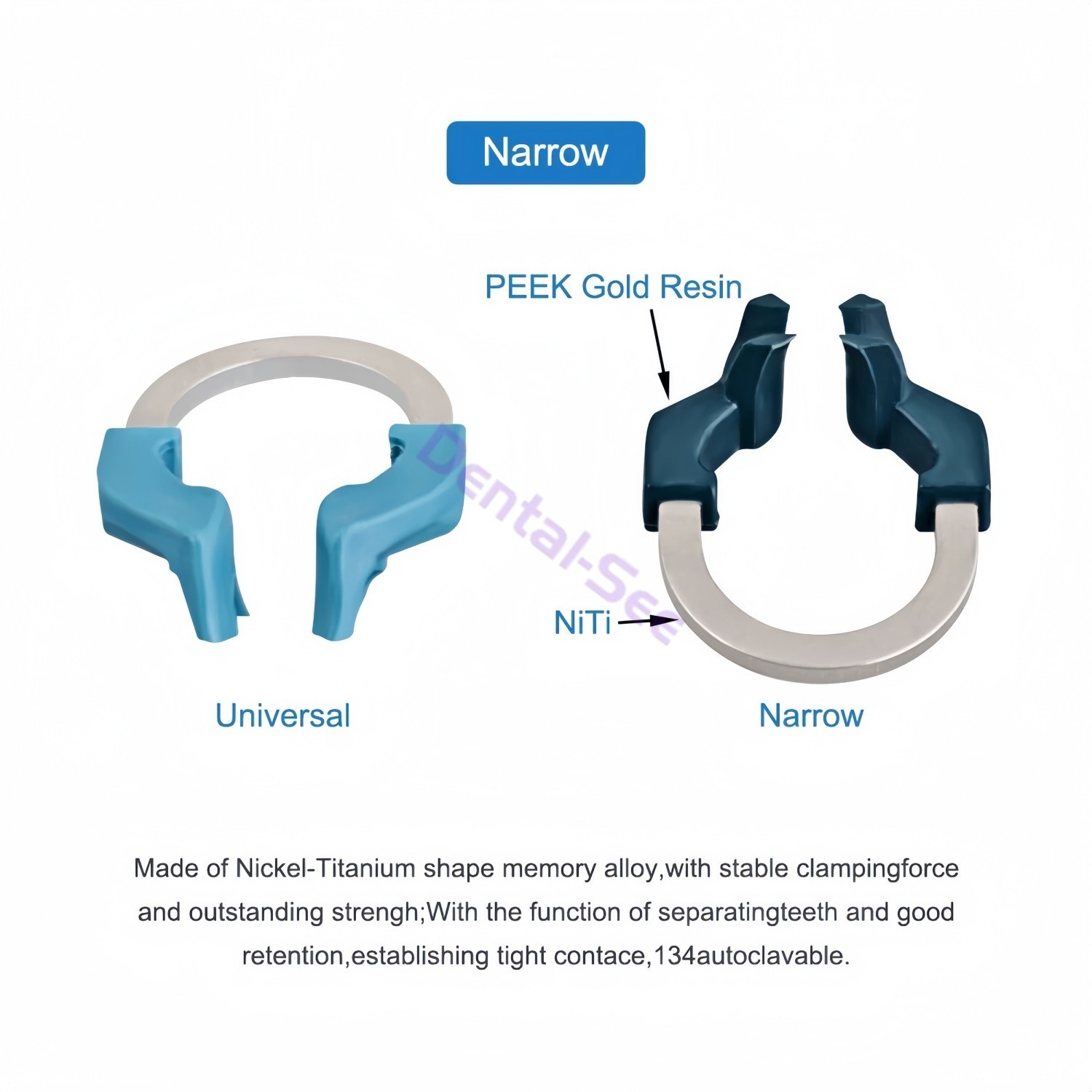 Dental Matrix Bands Ring NITI Sectional Matrice Clamp Fit Palodent V3 System