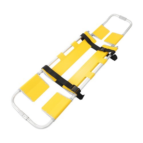 Foldable Aluminum Scoop Stretcher EMS Portable Rescue Stretcher Adjustable Lengt