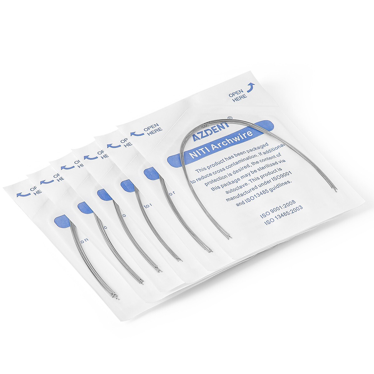 Dental Super Elastic Ni-Ti Arch Wires Round Form Expanded Orthodontic Treatment