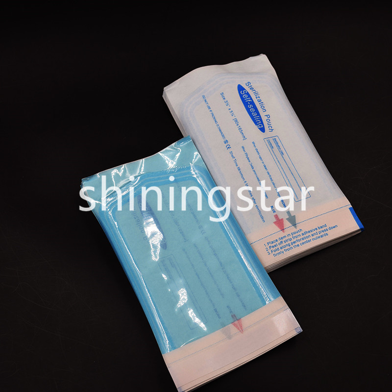Dental 200 Pcs STERILIZATION POUCHES BAGS Self-Sealing 3 1/2″ X 5 1/4″ 90*165mm