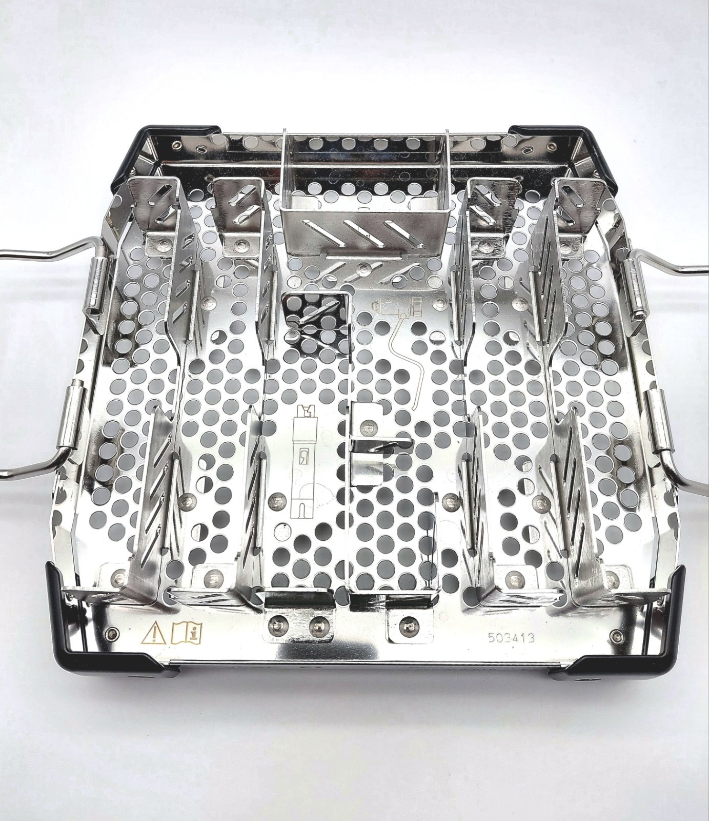 Stryker 1900-376-010 F1 Motor Insert Tray 9.625″ x 9.5″ x 2″ Sterilization Tray