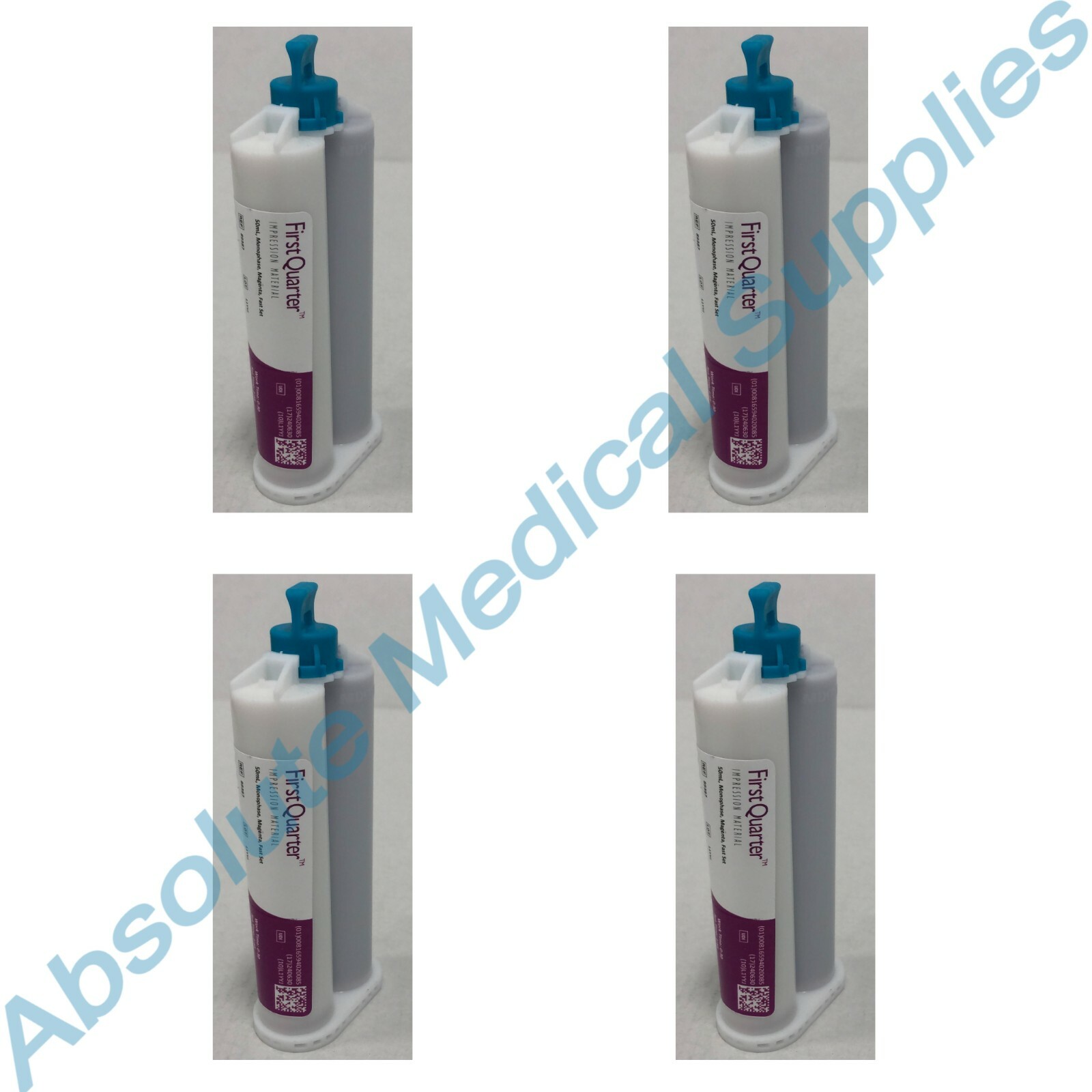 *4-Pack* Danville Zest First Quarter Impression Material 50mL Cartridges 89387
