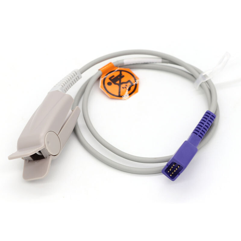 Reusable Fit For DS100A DB9 Adult Finger Clip Oximax SpO2 Sensor 1 Meter OEM