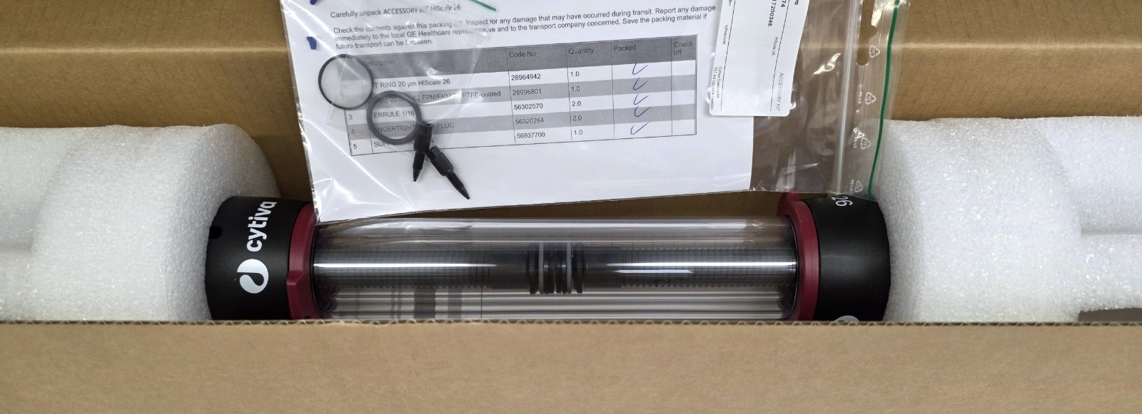 Cytiva 28964514 HiScale 26/20 Chromatography Column