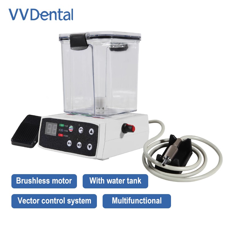 Dental Electric Micromotor Polishing Unit + 40K rpm Motor Handpiece Water Supply