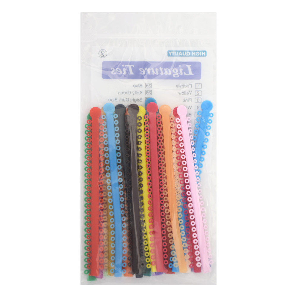 1000Pcs Dental Orthodontic Ligature Ties Elastic Rubber Bands & Brackets Brace