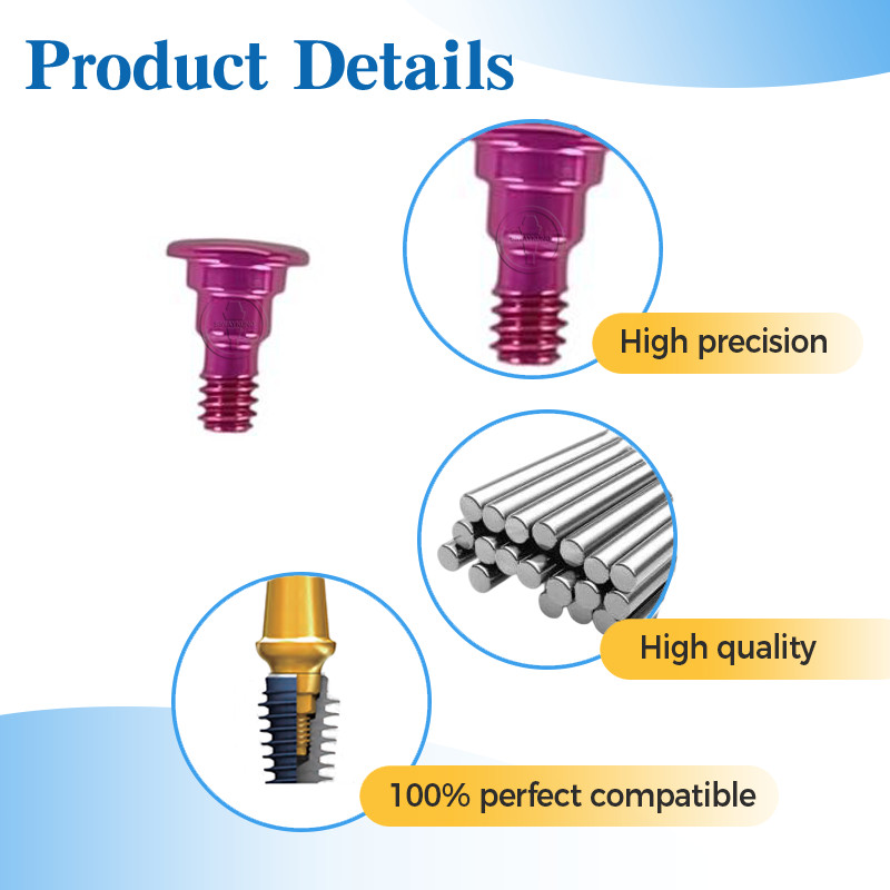 5pcs Healing abutment Cover screw MU Straight abutment fit to Straumann BLX RB