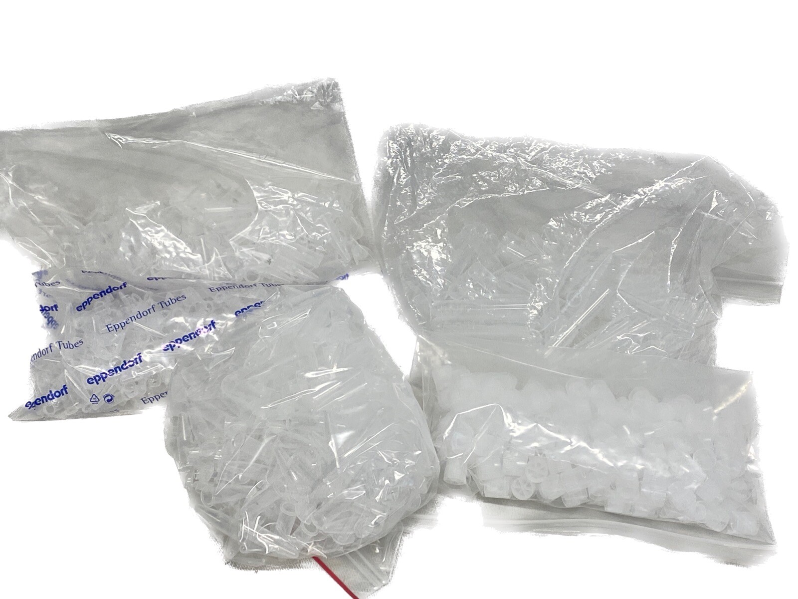 Mixed Lot of 0.5mL 1.5mL Plastic Centrifuge Tubes and 3mL Plastic Test Tubes