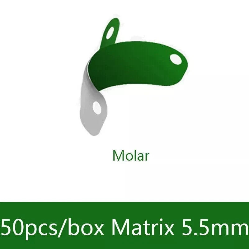 50 Pcs Dental Lab Non-Stick Matrices Coating Fit Garrison Full Curve Matrix Band