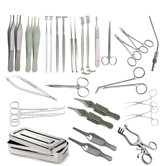 AV Fistula Surgery Set 30 Pcs Stainless Steel Vascular Surgical Instruments Kit