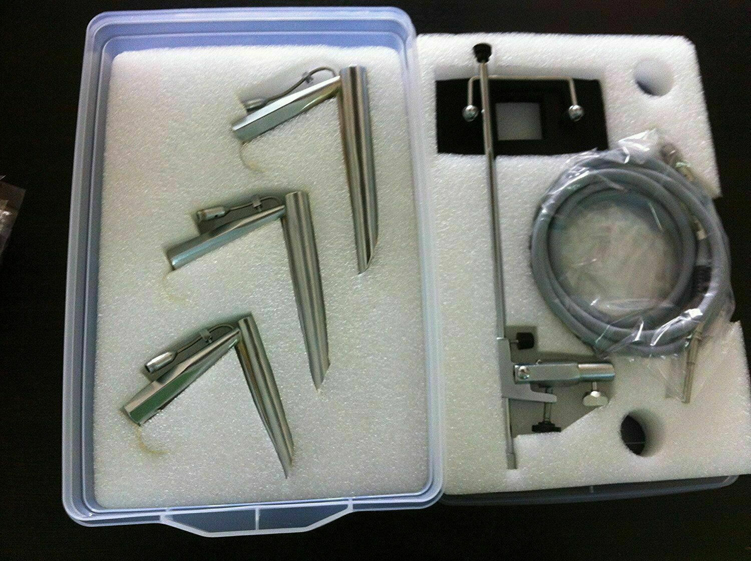 Fiber Optic Operating Laryngoscope with fiber Light cable Chest Support