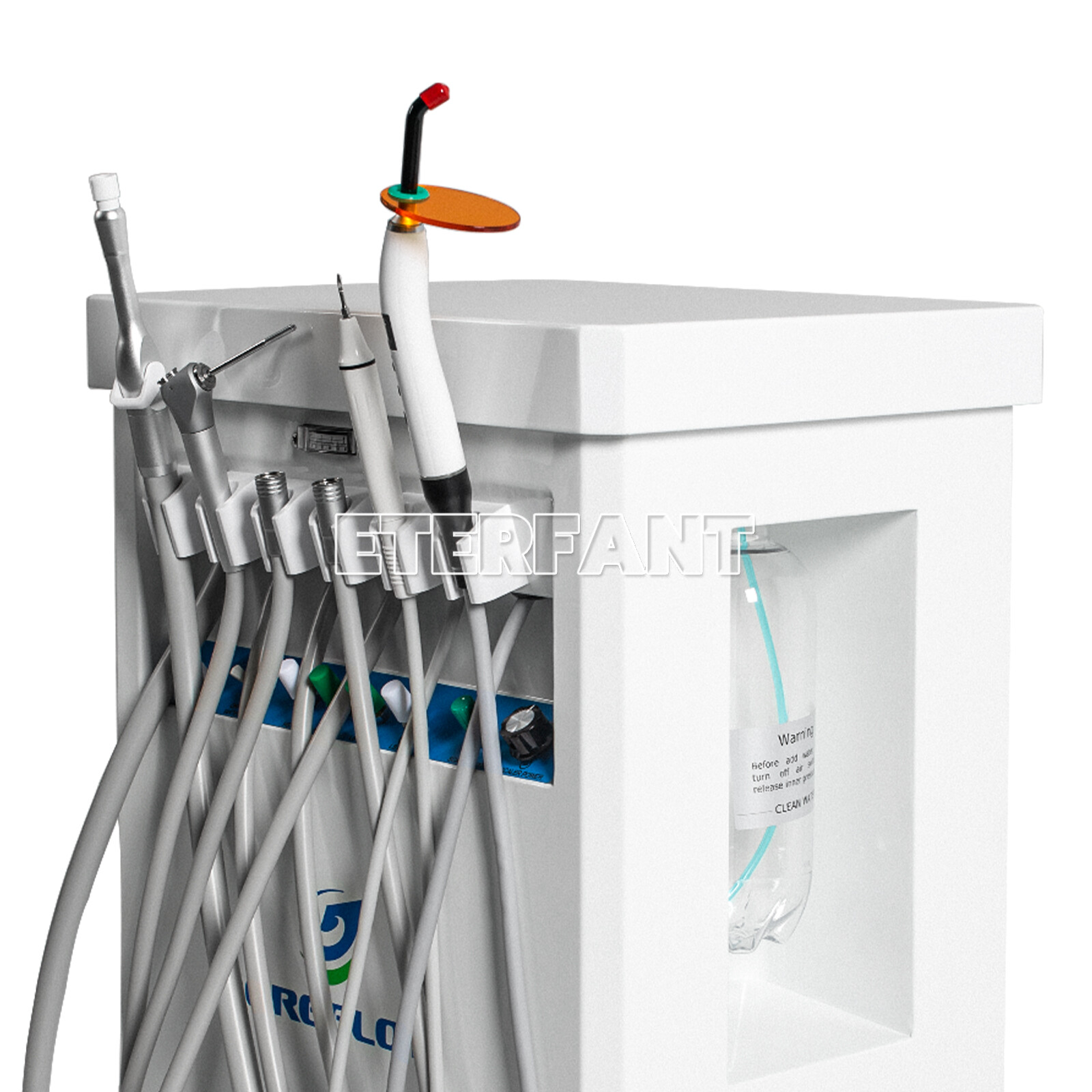 Dental Cart Delivery Unit with Air Compressor LED Curing Light Scaler GU-P209 US