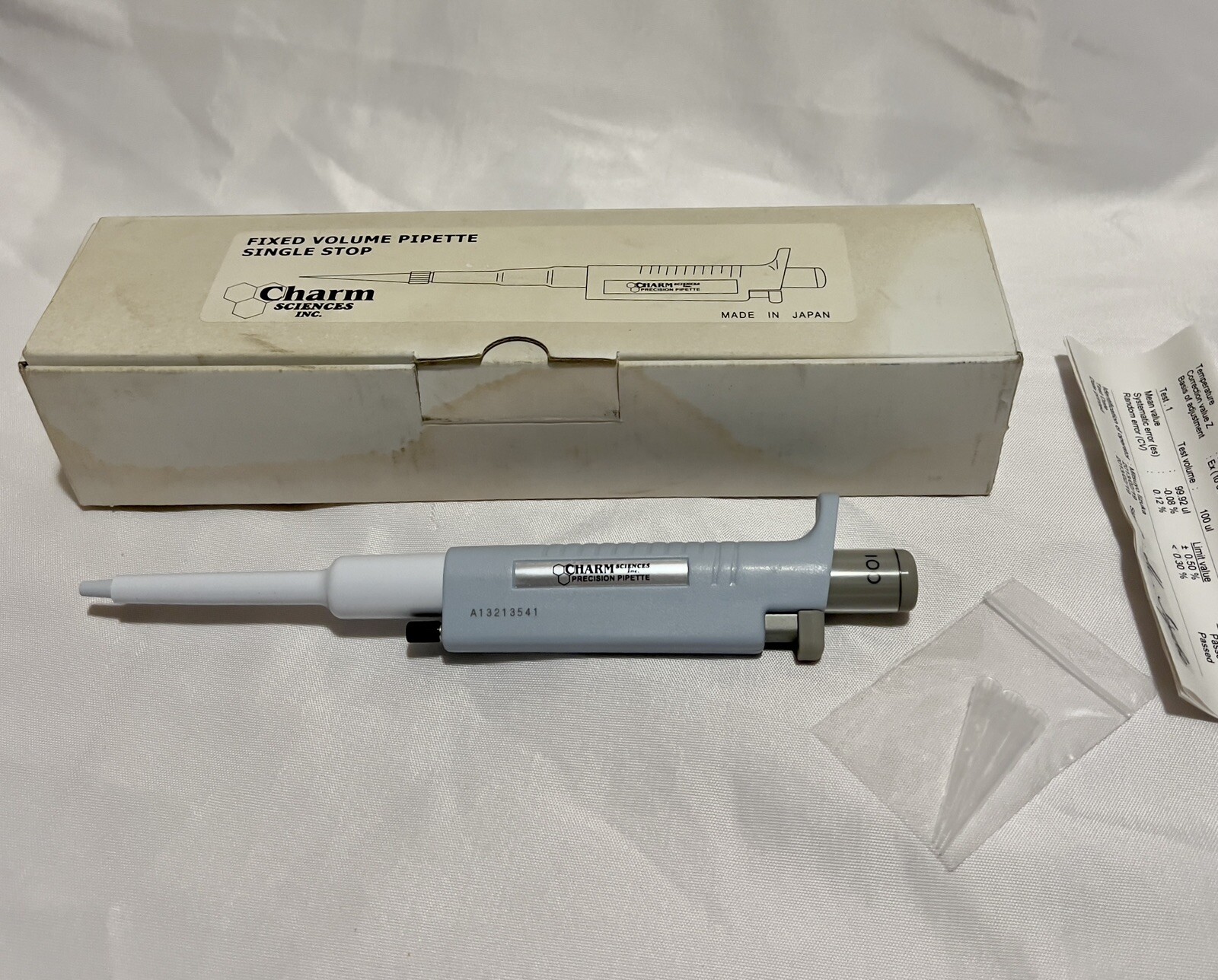 Charm Sciences F-100 Fixed Volume Pipette Single Stop – PIP-100UL-1STOP