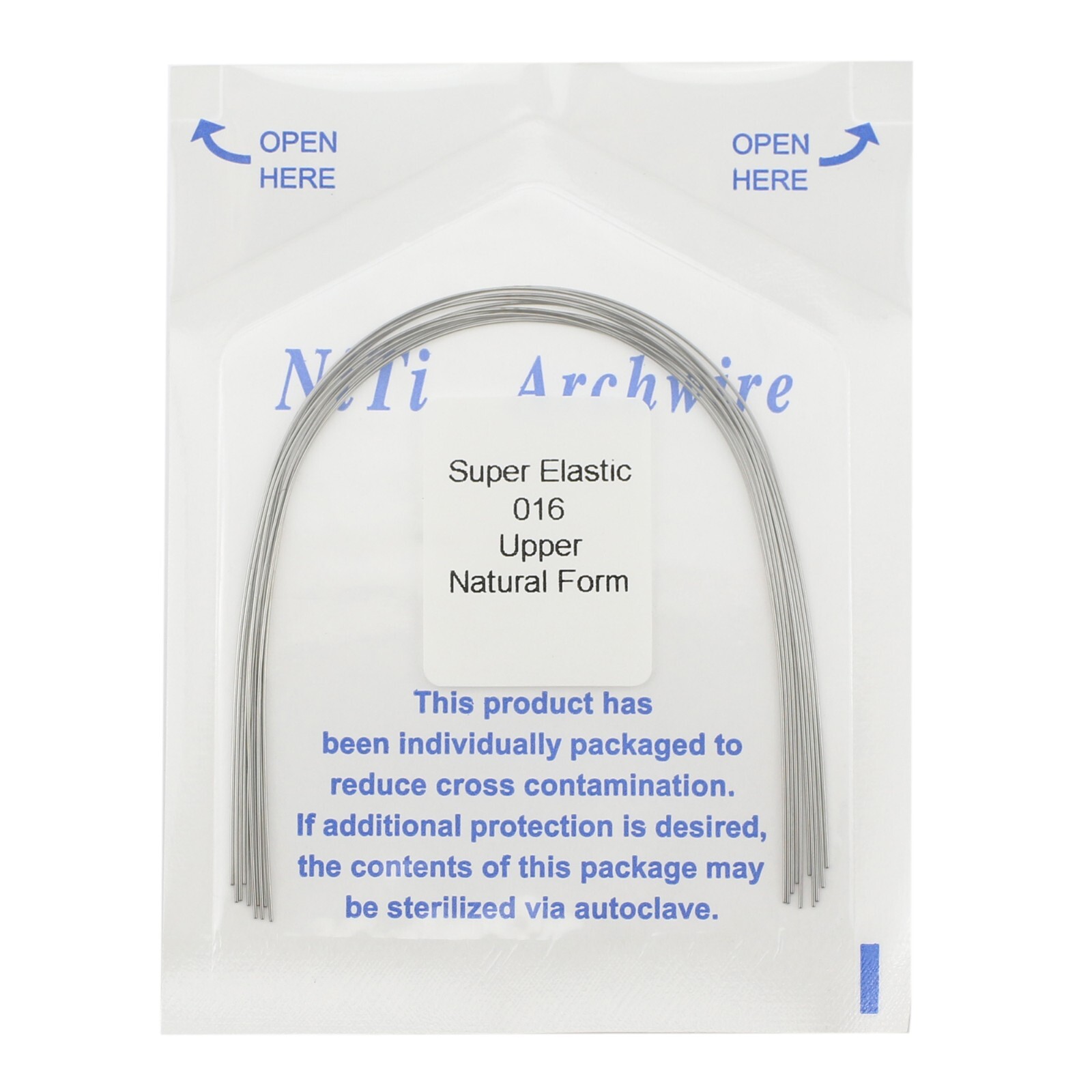 100PCS Dental Orthodontic Arch Wire Niti Natural Form Round Rectangular 16×22 14
