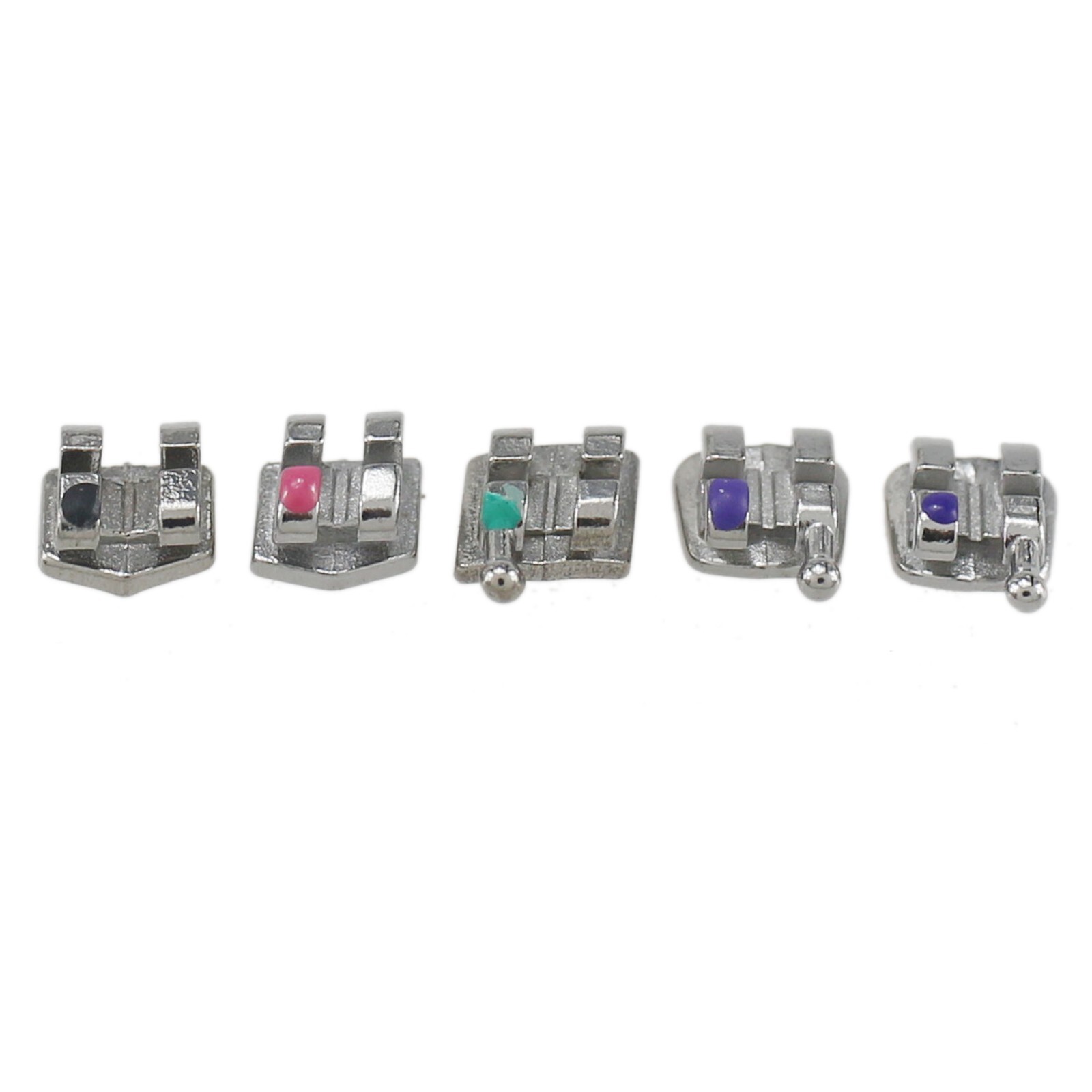 Dental Orthodontic Metal Brackets Braces Mini Roth MBT 018 022 345 Hooks MIM