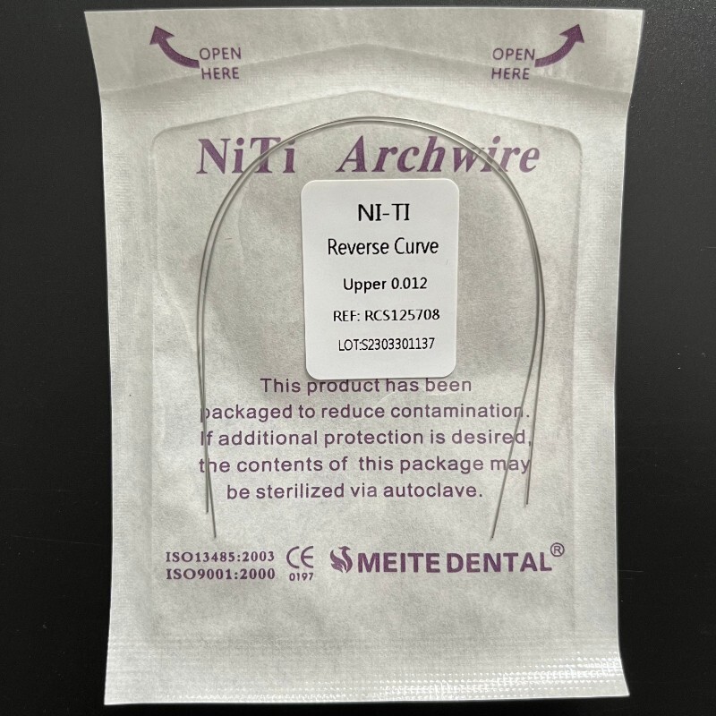 30 Packs Dental Orthodontic Reverse Curve Arch Wire Niti Super Elastic Round