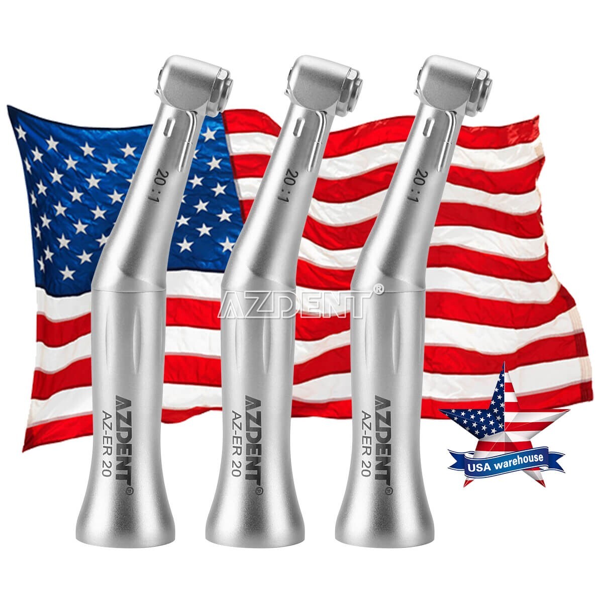 Dental Implant Contra Angle 20:1 Reduction Surgical Handpiece Button Fit For NSK