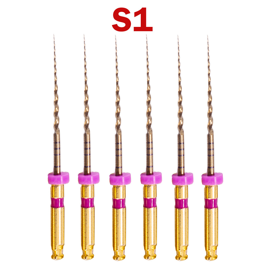 6Pcs Endodontic Dental endo files Rotary X-pro Gold root canal files 21/25/31MM
