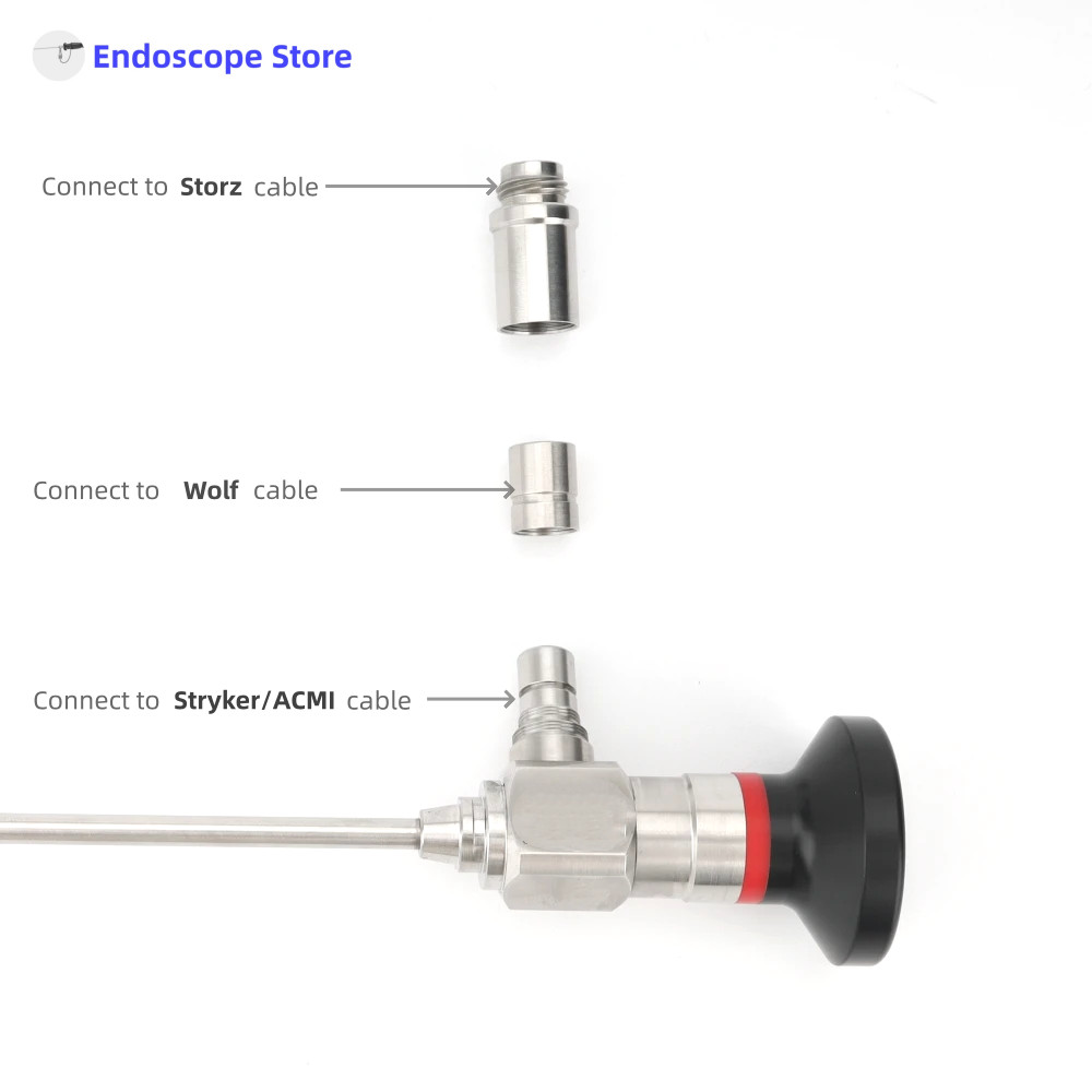 HD Medical Surgical Φ2.9mm Φ4mm 302mm 0° 12° 30° 70° Rigid Endoscope Optics